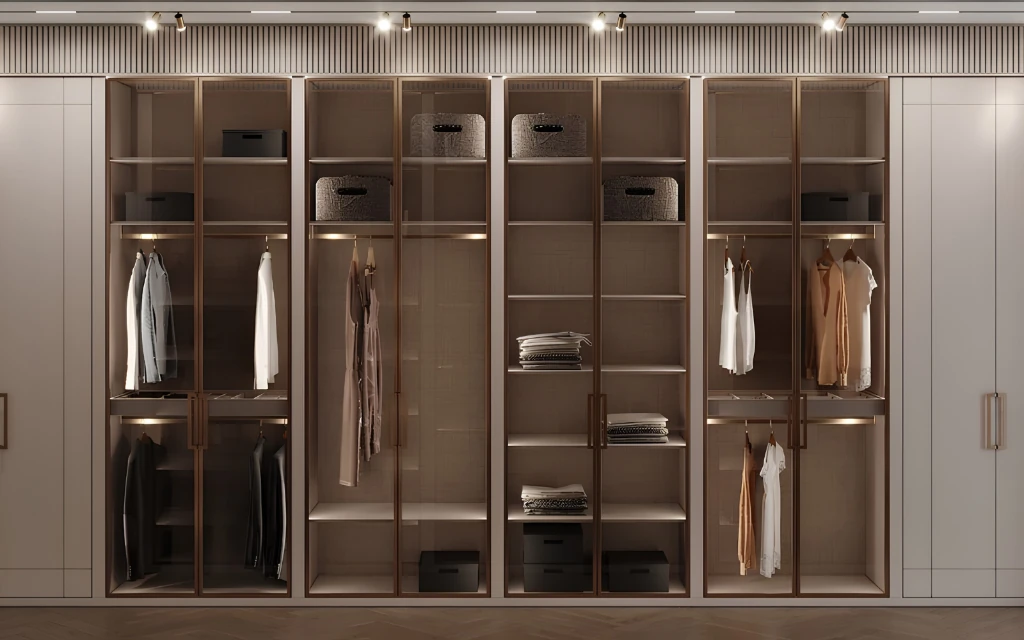 Architectural glass accessories and panels — frameless glass railings and illuminated sensor mirrors