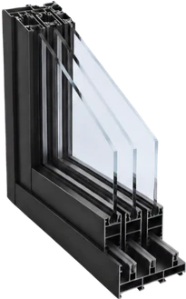 AL 37 architectural profile schematic and glazing detail