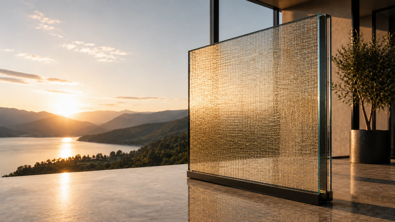 Fabric Laminated Glass