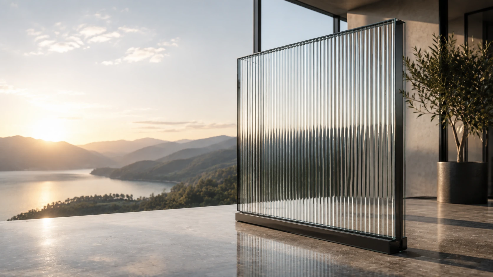 Fluted Glass